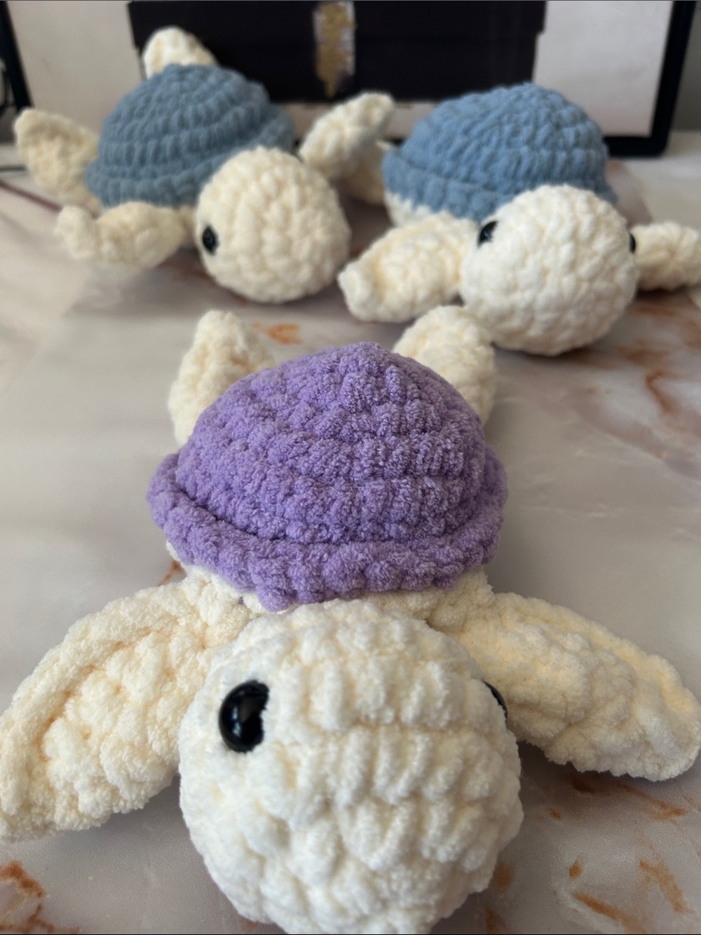 1 Handmade Plush Turtle Toy